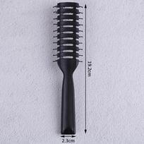{QTG333} Men Plastic Vent Hair Brush Comb Anti-Static, Massage Hair Care Ribs Comb gray