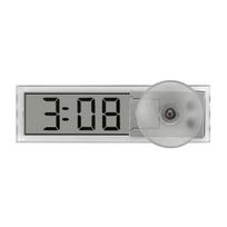 Automobilio Sunkvežimio LCD Skaitmeninis Temperatūros Daviklis Vidaus Lauko Namų Siurbimo Puodelio Laikrodis / Termometras LS clock