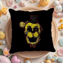Five N-Nights At F-Freddys Cushion Cover Natural Linen Organic Fabric Double-Sided Printing Sofa Home Decor Gift Pillow Case Peach skin 18*18(CM)-1Pcs