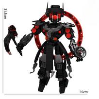 31.5cm Skibidi Toilet Sickle Titan Speakerman Figure Model Desktop Ornament Toy Gift black