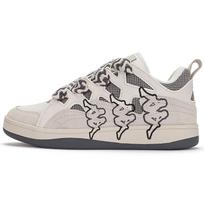 Kappa Fatty Sportbačiai Duonos Batai Etiketė Skate Batai Mieli Laisvalaikio Sportiniai Žemi Unisex Sportbačiai Balti Pilki K0DZ5CS01D-133 35 white