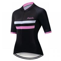 Womens Cycling Jersey Bib Shorts Set Road Bike Riding Quick-Dry Performance Wear Small black