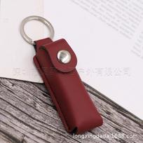 Personalizuotas odinis USB atmintuko apsauginis dėklas, Daugiafunkcinis, Atsparus įbrėžimams, Nešiojamas laikymo maišelis One Size brown