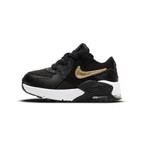 Nike Air Max Excee Abrasion Resistant Mid top Toddler Shoes Black Gold Infant And Toddler CD6893-006 21 black