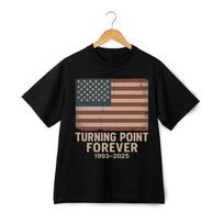 Turning Point Forever 1993-2025 T-Shirt – Charlie Kirk Memorial Tribute Tee 2XL