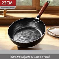 Old-fashioned Non-stick Flat Bottom Wok for Induction and Gas Stoves Default