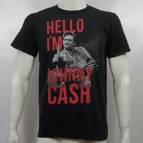 Authentic JOHNNY CASH Hello I'm Johnny Cash Finger Bird T-Shirt S M L XL 2XL NEW S