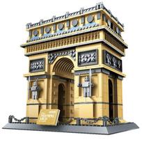 World Architeture France Arc de Triomphe Building Blocks Blocks Miniature Children Playthings Ideal For Boy Gifts Collection 1399PCS