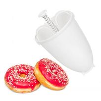 Plastic Lightweight Easy Fast Portable Donut Maker Waffle Dispenser Arabic Waffle Deep Fry Donut Mould Manual CHINA white