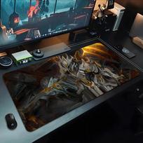 Game Warframe Mouse Pad 500X1000 mm Large Gaming Mousepad Gamer XL Rubber Otaku Keyboard Pad Laptop Desk Mat 600x300x2mm gray