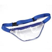 Clear PVC Waist Bag - Unisex Travel, Makeup, Sports & Mountaineering Accessory 30 Silk (28x15x15cm) white