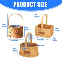 Stylish Handwoven Flower Basket Handheld for Easy Carrying, Great for for Wedding Ceremony and Home Decoration