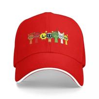 Sprunki Caps For Men Women Cool Baseball Cap Dad Hat Casual Headewear Adjutable red