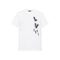 LOUIS VUITTON New Quarterly Products Of LV T Shirts Men's Crew Neck Moderate Straight Fit 1A8P8U S balta