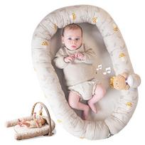 Taf Toys 2in1 kūdikio lavinamasis kilimėlis - lizdelis su žaidimų lanku Little Explorer, Beige
