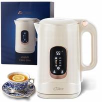 Elektrinis virdulys CLARO UNO, 1,8 l, 1800 W, su temperatūros reguliavimu, LCD, baltas