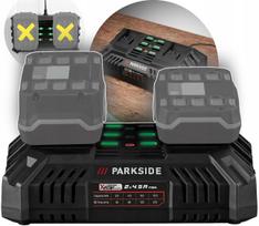 Akumuliatorių įkroviklis PARKSIDE PDSLG 20 B1, 20 V, 2 lizdų, 4,5 A, 220 W