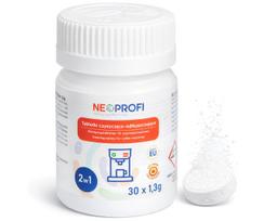 Kavos aparatų valymo ir nuriebalinimo tabletės NeoProfi, 30 vnt., 1,3 g