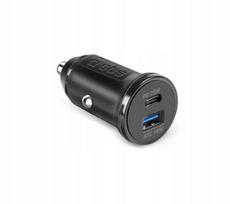 Automobilinis įkroviklis SBS TECRPD25W, 25W, USB-A ir USB-C, Power Delivery