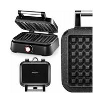 Vaflių keptuvė Mozano Smart 1500W juoda, 2 dideli vafliai, 2 vnt.