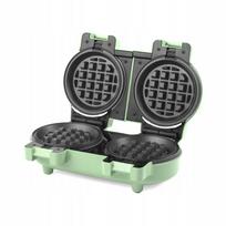 Mini vaflių keptuvė Giles Double Compact 1100W, pastelinių žalių spalvų