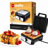 Vaflinė 2000W, 2 dideli vafliai, nelimpančia danga, kepimo reguliavimas