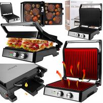 Elektrinis sulankstomas sumuštinių ir panini grilis, 2500W, su laikmačiu