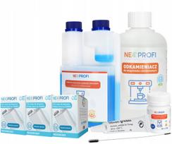 Kavos aparatų priežiūros rinkinys Saeco Philips EQ, 3 filtrai, tepalas, 1 l NeoProfi nukalkinimo skystis