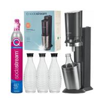 Sodos gaminimo aparatas SodaStream Crystal 3.0 Titan QuickConnect su 3 ąsotėliais