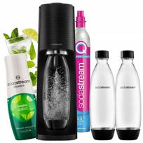 Gazuoto vandens aparatas SodaStream TERRA, 2 x 1 l buteliai, Mojito sirupas