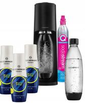 SodaStream Terra juodas sodas gaminimo aparatas su 3 sirupais