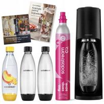Gazuoto vandens aparatas SodaStream Terra juodas su 3 buteliais