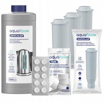 Filtras Krups kavos aparatui, 3 vnt. + nukalkinimo tabletės 0,5 l AquaFloow