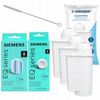 Nukalkinimo ir valymo tabletės bei 3x vandens filtras Siemens EQ6