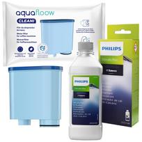 AquaFloow filtras Saeco kavai ir nukalkinimo priemonė Philips kavai