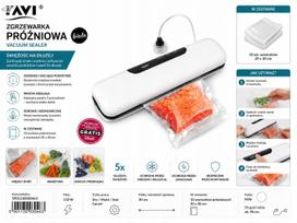 Maisto vakuuminio suvirinimo aparatas FAVI 110W su 10 maišelių 20x30 cm baltas