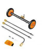 Aukšto slėgio plovimo įrenginys VEVOR 4000PSI 415MM, 2 ratai, 2 prailginimai