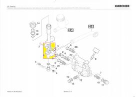 Vandens jungties korpusas Karcher HD 10/21, 10/23, 10/25, 13/18
