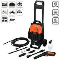 Aukšto slėgio plovimo įrenginys Black & Decker 150 bar 2000 W su priedų rinkiniu