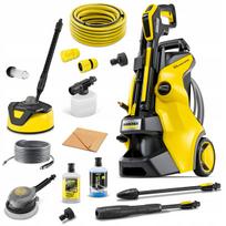 Aukšto slėgio plovimo įrenginys Karcher K 5 automobiliams ir terasoms su sodo žarnos adapteriais ir filtru