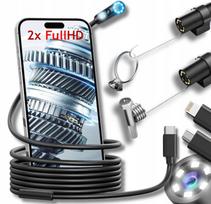 Endoskopinė tikrinimo kamera W300, 2x FHD, WiFi, Android/iOS, 8mm, 3m