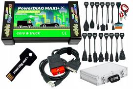 Diagnostinis testeris PowerDiag Maxi+ Elite Scanner 2026 su 8 asmeniniais laidais