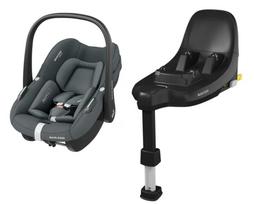 Automobilinė kėdutė Maxi-Cosi Pebble S 2026 Tonal Graphite su FamilyFix baze