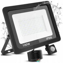 Lauko LED halogeninis 100W prožektorius su judesio ir sutemų jutikliu