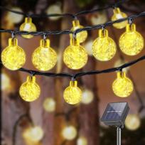 Saulės lempučių girlianda 40 LED, 10 m, IP44, 8 režimai