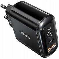 Greitasis telefono įkroviklis MCDODO 2x USB USB-C PD 20W su matuokliu