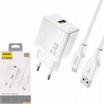 Greitasis telefonų įkroviklis GaN USB-A su USB-A įkrovimo laidu Lightning Cube