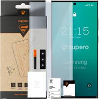 Grūdinto stiklo ekrano apsauga Supero UV 2x, Galaxy S23 Ultra, 9H