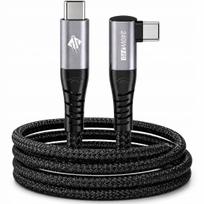 Kampinis greito įkrovimo USB-C laidas 48V/5A PD 240W 1m