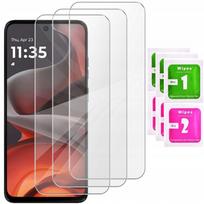 Grūdinto stiklo apsauga Motorola Moto G15, 2.5D, 3 vnt.